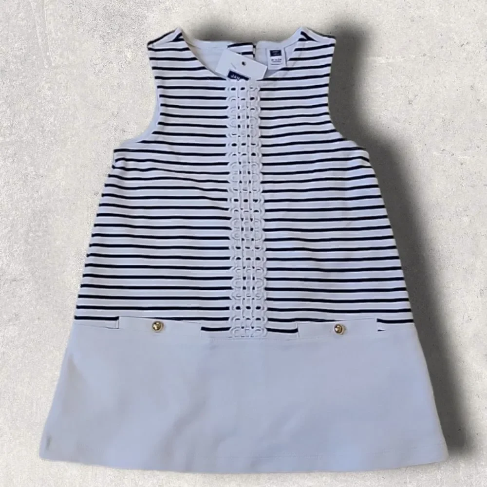 JANIE AND JACK 2-PIECE SHORELINE CLUB DRESS, SIZE 18-24 MONTHS ‐ NEW! - Picture 1 of 9